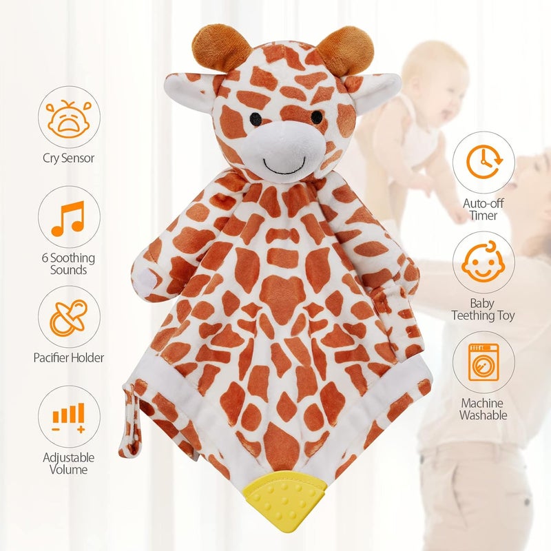 BEREST Baby Lovey Sound Sleep Soother, Rechargeable White Noise and Lullaby Heartbeat Infant Sleeping Aid with Cry Sensor at Nap Time Routine, Boys & Girls Gift Portable Plush Toddler Snuggle Toy - Image 5